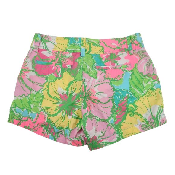 Lilly Pulitzer Shorts Womens Size 2 Floral Tropical Flowers Cruise Vacation 70's - Picture 3 of 5